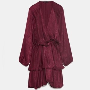 Zara Satin Effect Dress